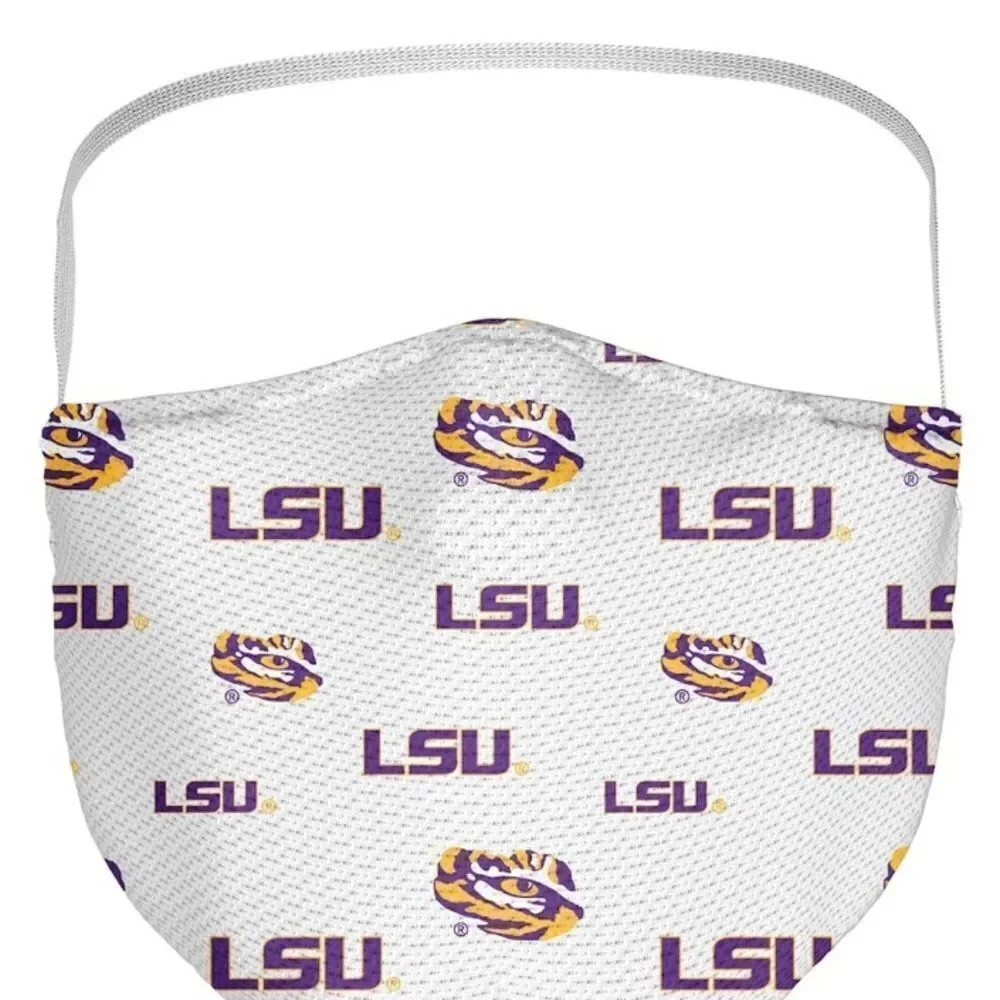 New in Package LSU Louisiana Tech Tigers Face Covering Face Mask Masks Set of 3
